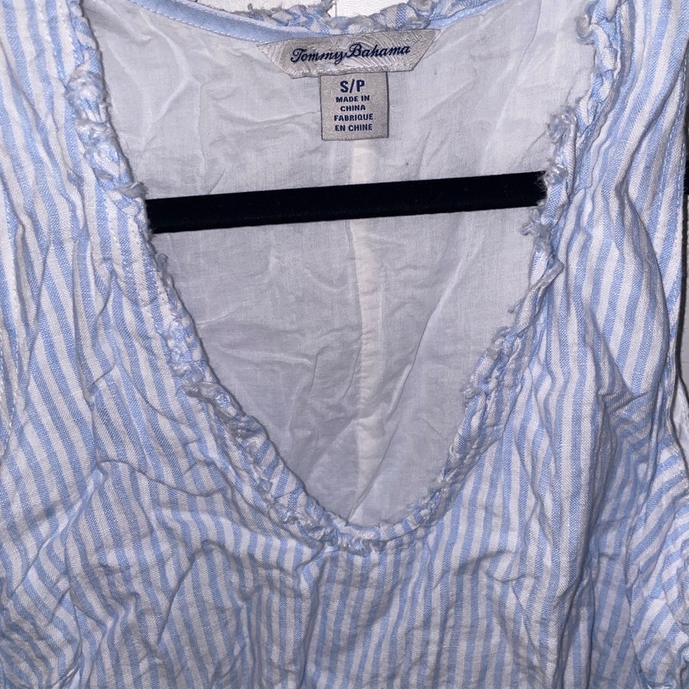 Tommy Bahama Light Blue and White Striped dress - Picture 2 of 3